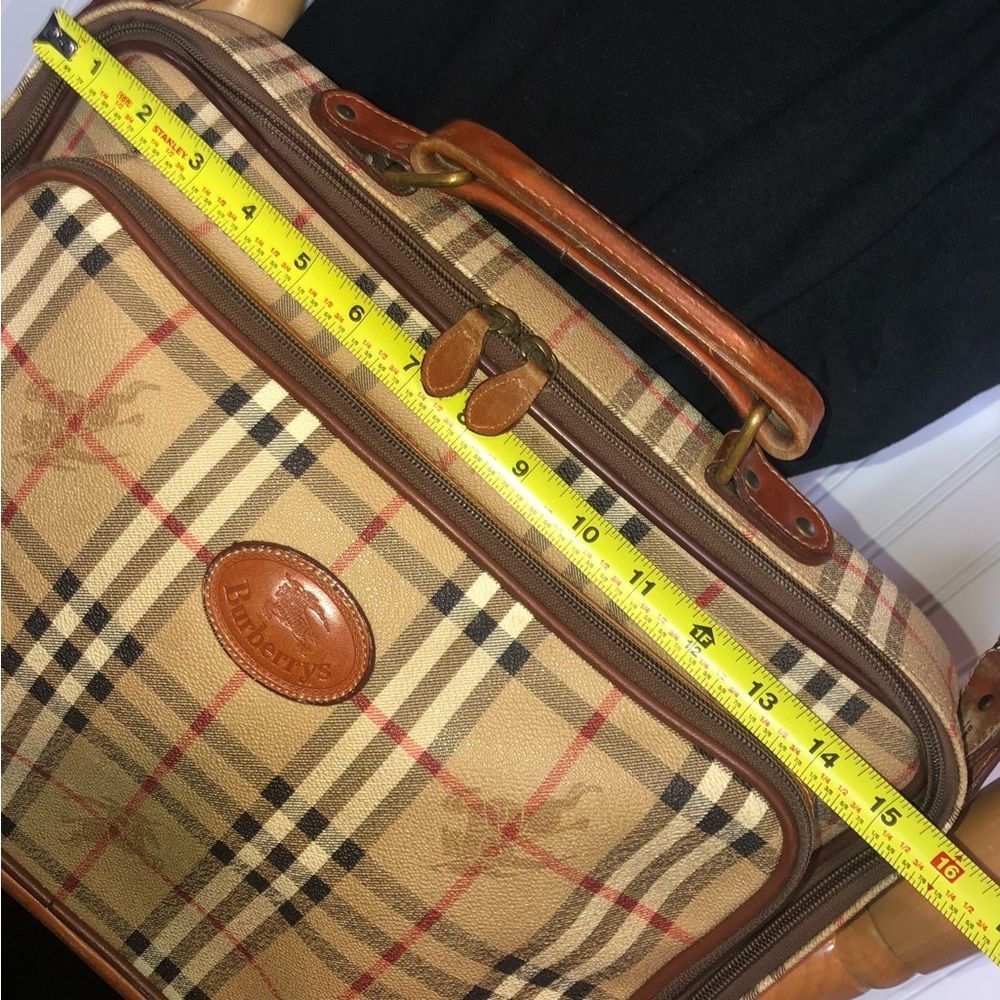 BURBERRY Nova Check Laptop Messenger Crossbody Bag Suitcase Weekend Travel Bag - Picture 9 of 17